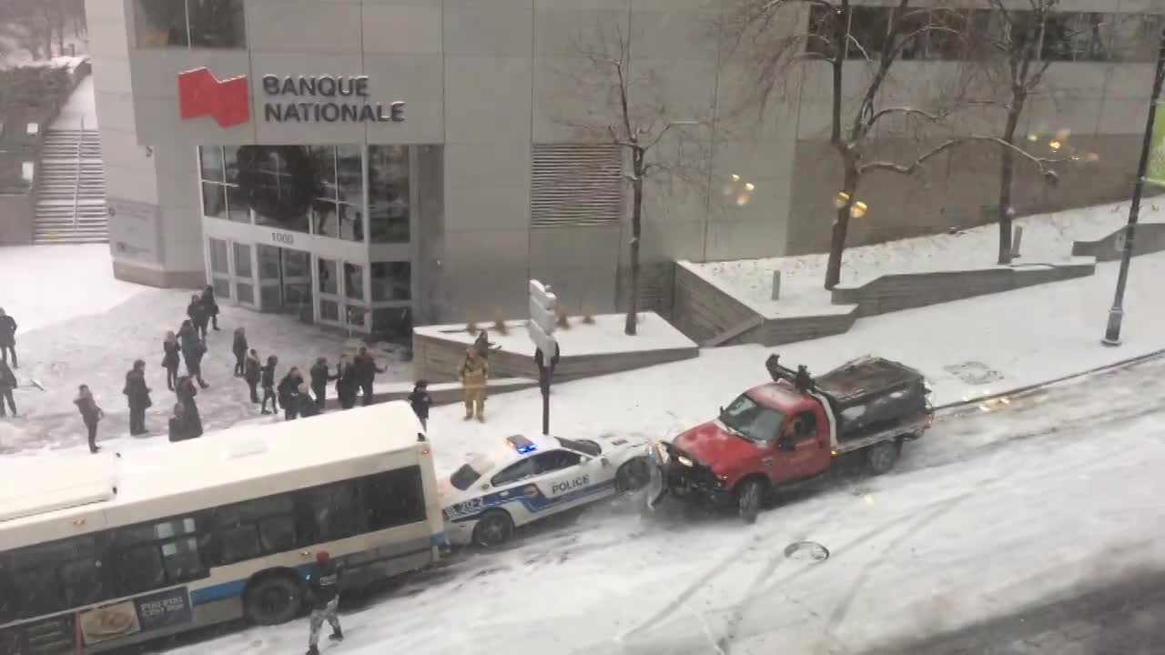 Montreal Bus Police Tow Truck Car Pile Up Leaves 10 Dead